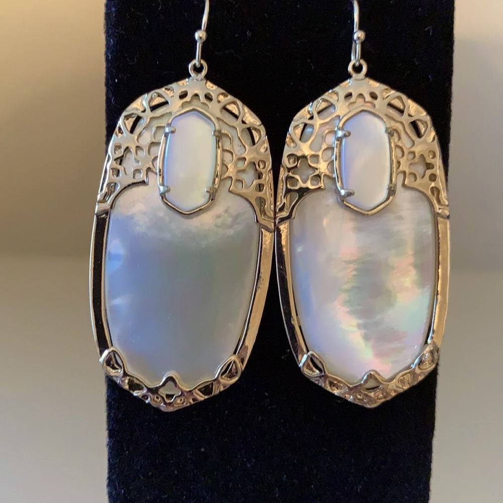 Kendra Scott gold tone dangle earrings